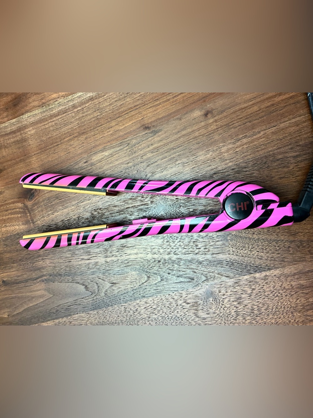 Chi Limited Edition ceramic flat iron straightener zebra animal Full size 1 inch